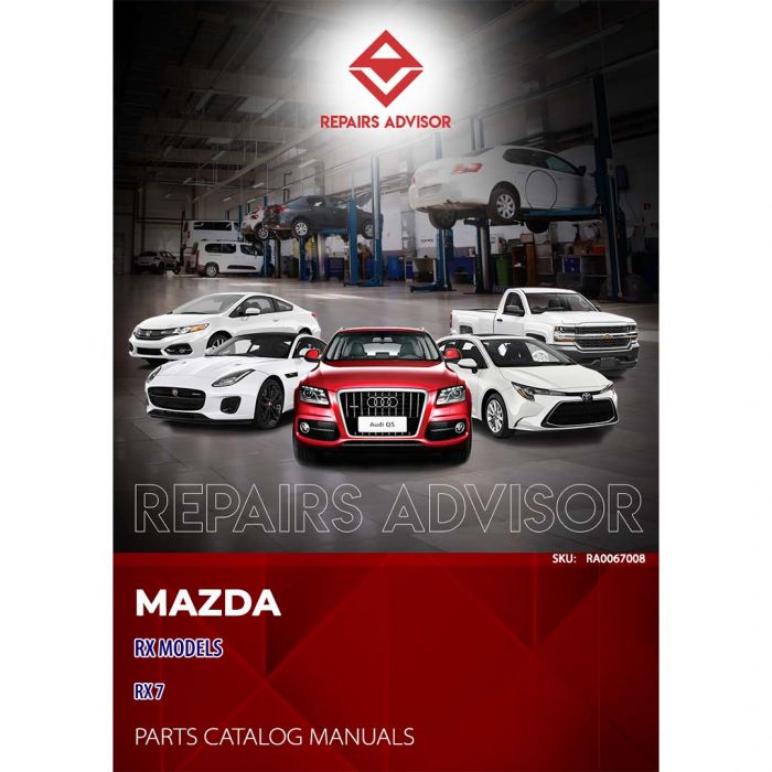 1991-1992 Mazda RX7 RX-7 Parts Catalog Manual