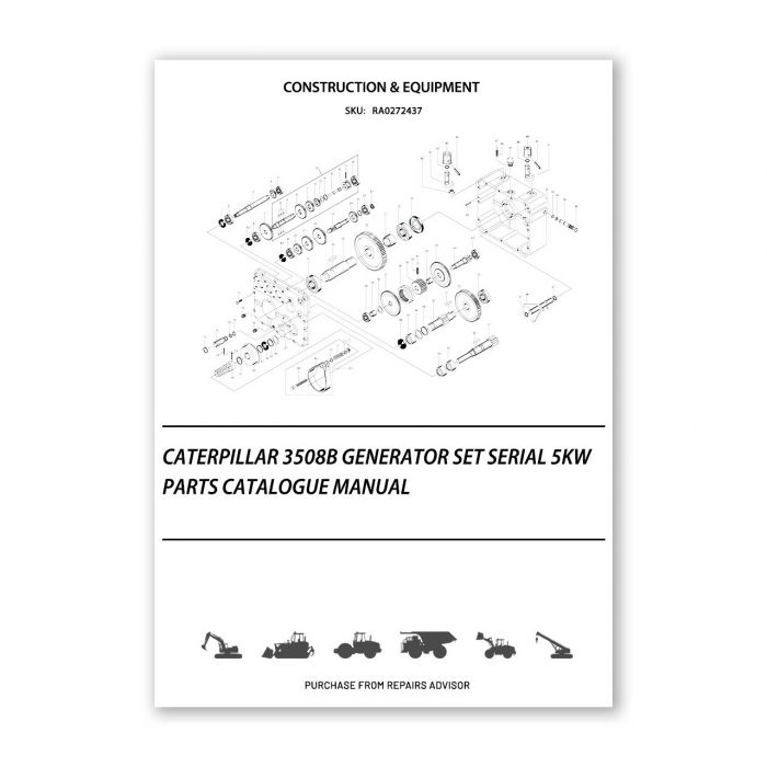 Caterpillar 3508B Generator Set Serial 5KW Parts Catalogue Manual