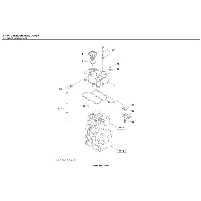 ISUZU 2YA1 1991- Industrial Engines Parts Catalog Manual