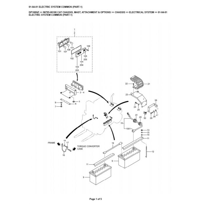 Caterpillar DP100NZ Pneumatic Lift Truck Parts Catalog Manual