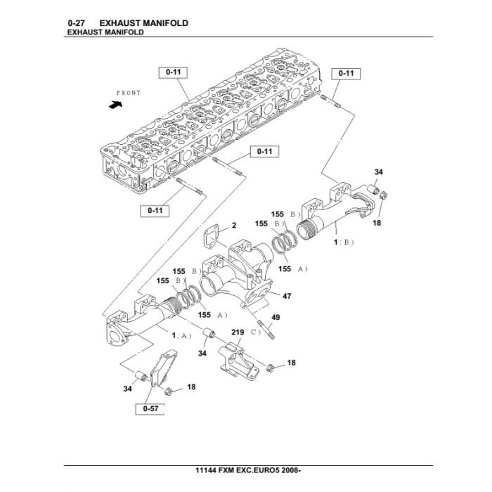 ISUZU BIG FXシリーズ カタログ ISUZU FXZ EXC. EURO5 2008- Trucks Parts Catalog Manual