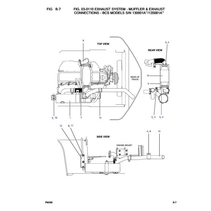 Komatsu FD45T-8 USA SN 130001A-UP Parts Catalog Manual