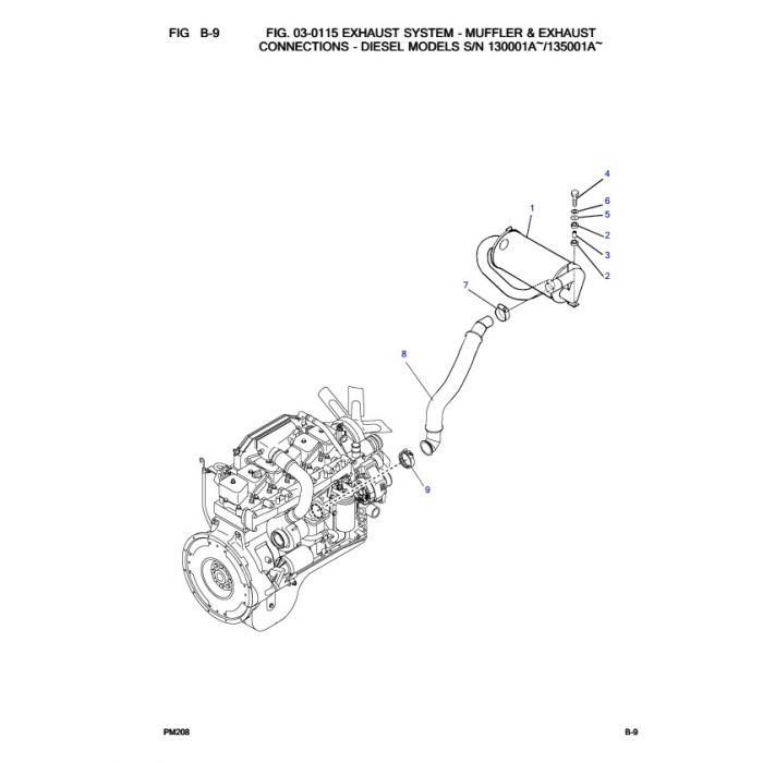 Komatsu FG40ZT-8 USA SN 130001A-UP Parts Catalog Manual