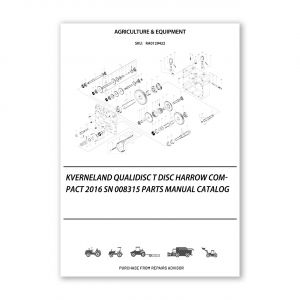 RA0129422_Kverneland-Qualidisc-T-Disc-Harrow-Compact-2016-Sn-008315-Parts-Manual-Catalog