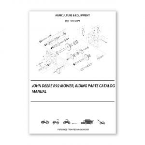 RA0165070_John-Deere-R92-Mower-Riding-Parts-Catalog-Manual