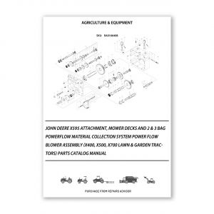 RA0166408_John-Deere-X595-Attachment-Mower-Decks-And-2-3-Bag-Powerflow-Material-Collection-System-Power-Flow-Blower-Assembly-X400-X500-X700-Lawn-Garden-Tractors-Parts-Catalog-Manual