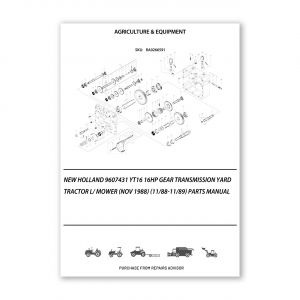 RA0266591_New-Holland-9607431-Yt16-16Hp-Gear-Transmission-Yard-Tractor-L-Mower-Nov-1988-11-88-11-89-Parts-Manual