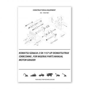 RA0273861_Komatsu-GD663A-2-SN-1157-UP-KomatsuTRAX-ORBCOMM-For-Nigeria-Parts-manual-Motor-Grader