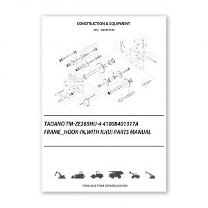 RA0325109_Tadano-Tm-Ze265Hu-4-41008401317A-Frame_Hook-In-With-Rj-U-Parts-manual