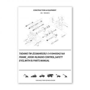 RA0325812_Tadano-Tm-Ze306Hrs-Rj-5-41044504216A-Frame_Hook-In-Radio-Control-Safety-Eyes-With-Rj-Parts-manual