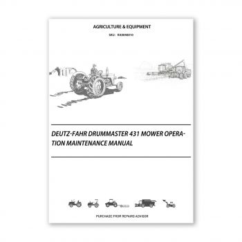 RA0040010_Deutz-Fahr-DrumMaster-431-Mower-Operation-Maintenance-Manual