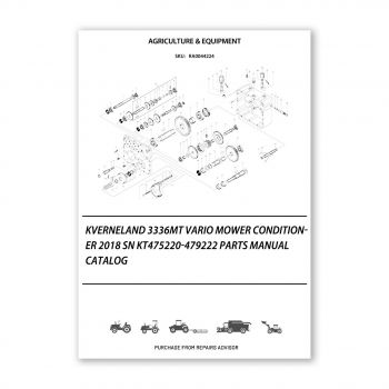 RA0044224_Kverneland-3336MT-Vario-Mower-Conditioner-2018-Sn-KT475220-479222-Parts-Manual-Catalog