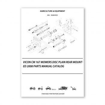 RA0047875_Vicon-CM-167-Mowers-Disc-Plain-Rear-mounted-2008-Parts-Manual-Catalog