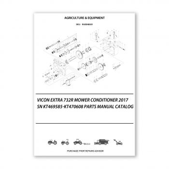 RA0048501_Vicon-Extra-732R-Mower-Conditioner-2017-Sn-KT469585-KT470608-Parts-Manual-Catalog