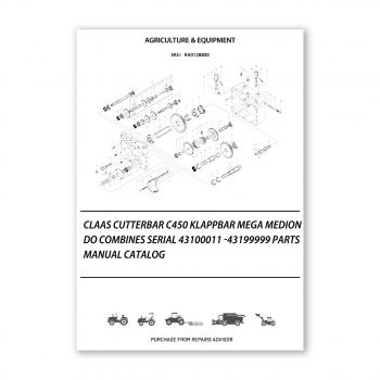 RA0128800_Claas-Cutterbar-C450-Klappbar-Mega-Medion-Do-Combines-Serial-43100011-43199999-Parts-Manual-Catalog