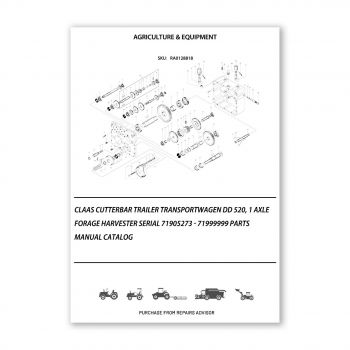 RA0128818_Claas-Cutterbar-Trailer-Transportwagen-Dd-520-1-Axle-Forage-Harvester-Serial-71905273-71999999-Parts-Manual-Catalog