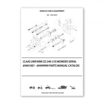 RA0129367_Claas-Unifarm-Cd-240-210-Mowers-Serial-69401001-69499999-Parts-Manual-Catalog