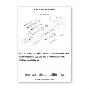 RA0161292_John-Deere-48-Attachment-Mower-Deck-And-Power-Flow-Blower-Assembly-325-335-345-355D-Lawn-Tractors-Parts-Catalog-Manual