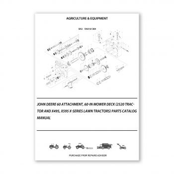 RA0161384_John-Deere-60-Attachment-60-In-Mower-Deck-2520-Tractor-And-X495-X595-X-Series-Lawn-Tractors-Parts-Catalog-Manual