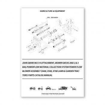 RA0164934_John-Deere-Mc519-Attachment-Mower-Decks-And-2-3-Bag-Powerflow-Material-Collection-System-Power-Flow-Blower-Assembly-X400-X500-X700-Lawn-Garden-Tractors-Parts-Catalog-Manual