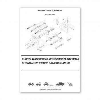 RA0172092_Kubota-WALK-BEHIND-MOWER-W6021-HTC-Walk-Behind-Mower-Parts-Catalog-Manual