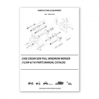 RA0315434_Case-Cm209-Side-Pull-Windrow-Merger-12-09-6-14-Parts-manual-catalog