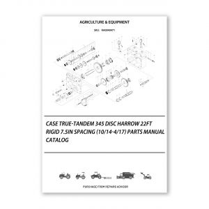 RA0040471_Case-True-Tandem-345-Disc-Harrow-22Ft-Rigid-7-5In-Spacing-10-14-4-17-Parts-manual-catalog