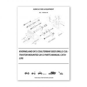 RA0045149_Kverneland-DF2-CoulterBar-Seed-drills-Cultivator-mounted-2012-Parts-Manual-Catalog