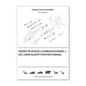 RA0325103_Tadano-Tm-Ze265Hs-4-41008505455A-Boom_5-Sect-Hook-In-Safety-Eyes-Parts-manual