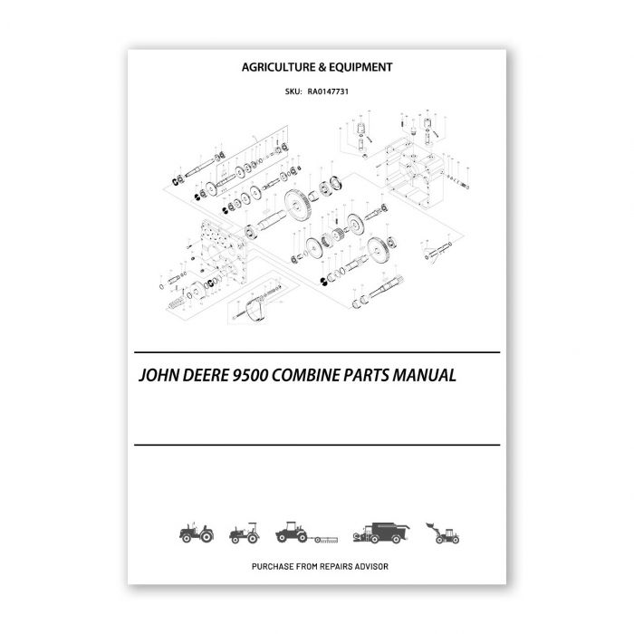 John Deere 9500 Combine Parts Manual