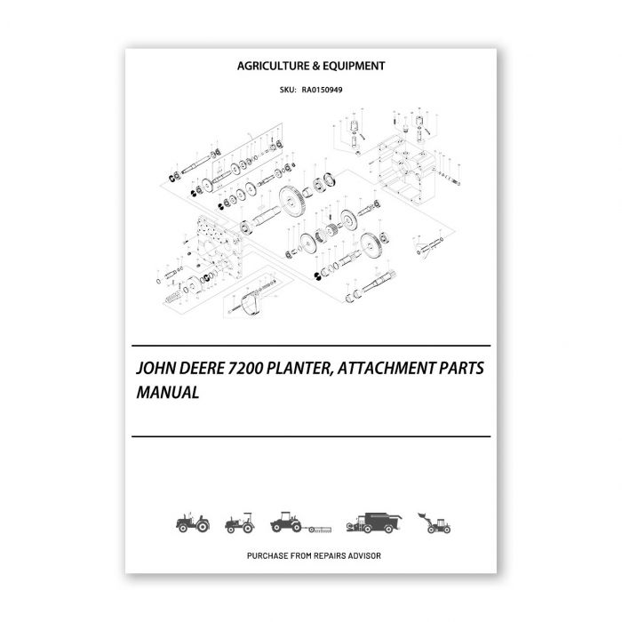 John Deere 7200 Planter Attachment Parts Manual