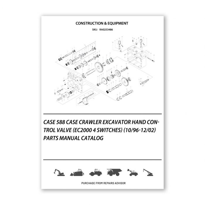 Case 588 Crawler Excavator Hand Control Valve (Ec2000 4 Switches) Parts
