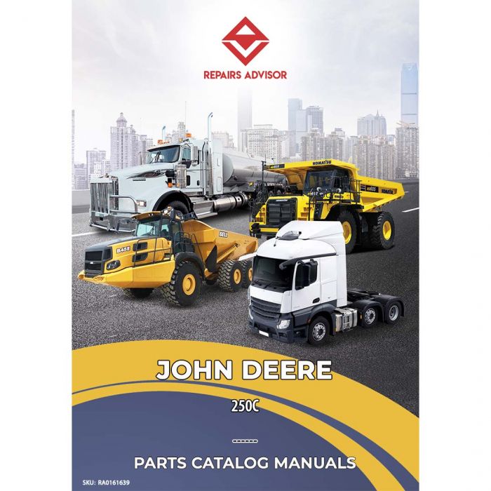 John Deere 250C Truck Articulated Dump Parts Catalog Manual